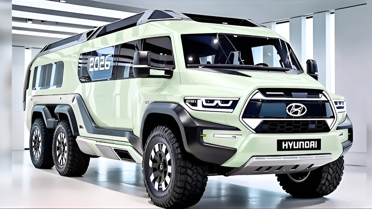 Hyundai Motorhome 6x6 2026: la casa rodante futurista con lujo y tracción total